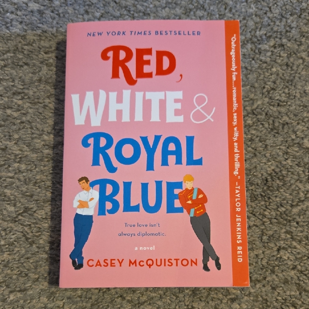 Red, White & Royal Blue by - Pink Cover